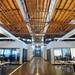 From the exposed brick walls to skylights and an open wood rafter ceiling, HookLogic general manager Gary Evans said the building has attractive aesthetics that make for a unique office space. The tech company renovated the former Leopold Bros. brewery in Ann Arbor.